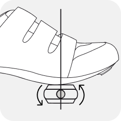 Cyclist clipping road shoe into the symmetrical, dual-sided Speedplay Comp pedal